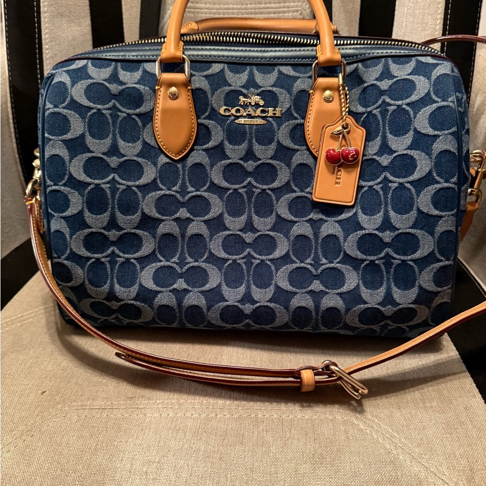 Coach Denim Signature Women's Rowan Bag